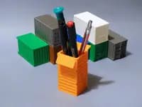 3d printed shipping container pen holder