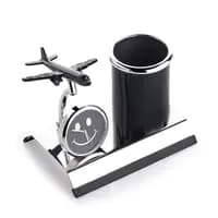 aeroplane miniature metal pen stand
