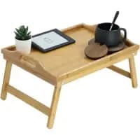 bamboo stand folding bed table