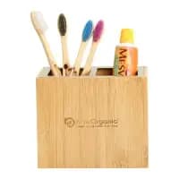 bamboo toothbrush & holder gift set