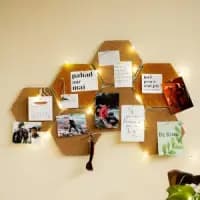 bee hive hexagonal cork pinboard