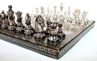 brass made chess board game set