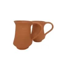 clay pottery coffee mug set