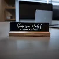custom nameplate for office