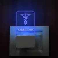 customized 3d illusion plug lamp with name & logo