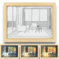 customized 3d wooden wall art