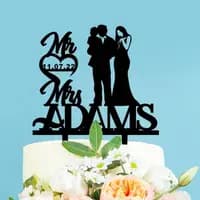 customized last name cake topper