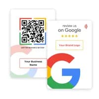 customized logo google review card
