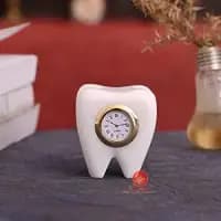 dentist desk marble table clock