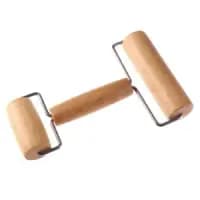 double head wooden rolling pin