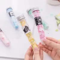 flower design tube shape bottle paper soap