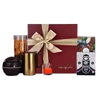 gift tree humidifier and healthy snacks