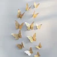 golden butterfly with sticking pad