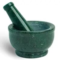 green marble mortar and pestle set