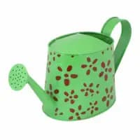 hand painted rust free metal watering can