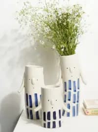 handcrafted ceramic vase set