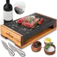 handmade lava stone cooking plate