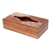 handmade wooden tissue box cover