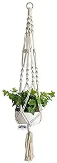 handwoven jute & macrame hanging planters