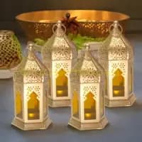 hanging lanterns with moroccan glasswork