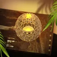 led floating crystal candle holders