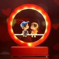 luminous couple figurines that glow in the dark