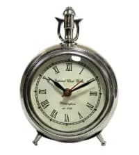 metal desk clock