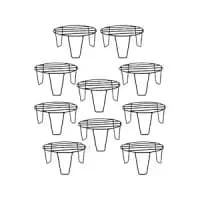 metal round stands for plant