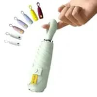 mini folding compact umbrella with case
