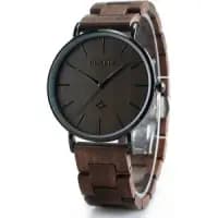 minimalist wooden wristwatch