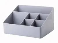 multi compartment desktop storage box