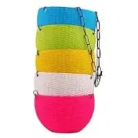 multicolor hanging pots