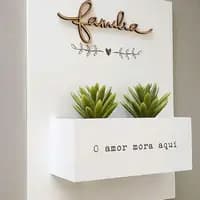 name plate with planter box