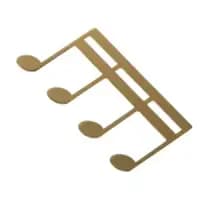 paper piano sheet music holder