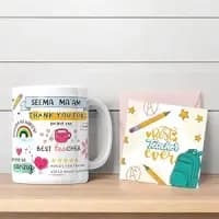 personalised thank you teacher mug