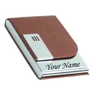 personalized card holder with name