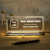personalized executive nameplate with led backlight