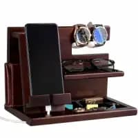 personalized wooden docking station