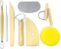 pottery tool kit with sponge