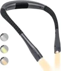 rechargeable led book light neck reading lamp