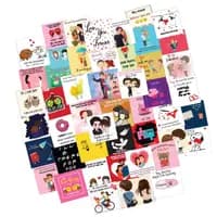 romantic love notes greeting cards