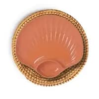 shell shaped chips & dip plates