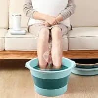 soak bath tub with massaging rollers