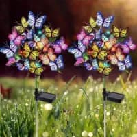 solar butterfly garden light