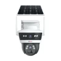 solar powered linkage security camera