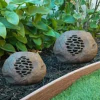 solar powered wireless rock speaker