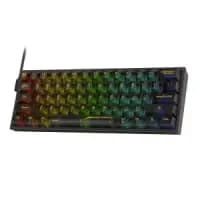 transparent mechanical keyboard with rgb