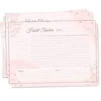 undated planner sheets with goals