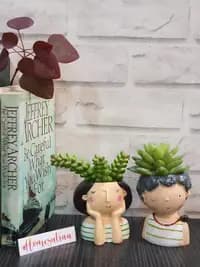 valentine resin love couple planter pots