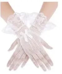 vintage inspired lace gloves